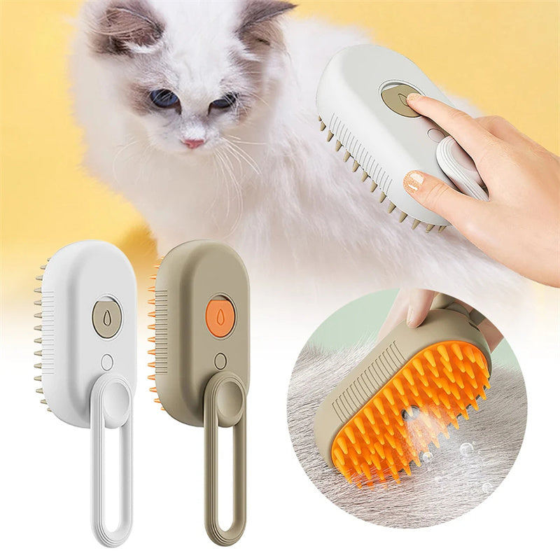 Cat Steam Brush Steamy Dog Brush 3 In 1 Electric Spray Cat Hair Brushes For Massage Pet Grooming Comb Hair Removal Combs Pet